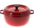 NOMAR - Cocotte rouge de forme ronde, ta