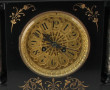Pendule en marbre XIXe montants à colonn
