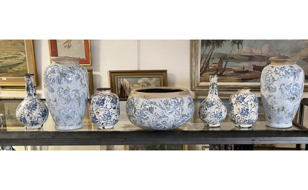 Ensemble de 3 paires de vases de différe