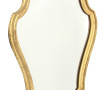 Miroir rocaille encadrement doré, H 60,5