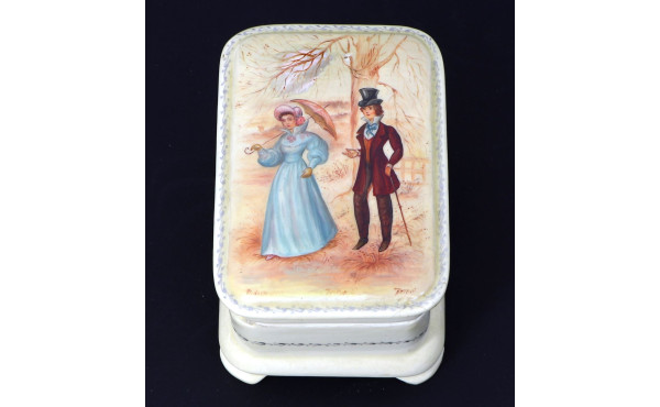 FEDOSKINO - Ecole russe - Boîte à décor 