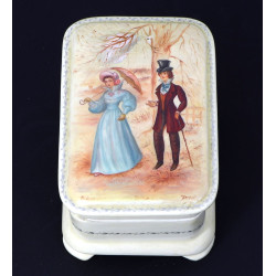 FEDOSKINO - Ecole russe - Boîte à décor 