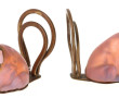 Paire de porte-menus anciens en forme de