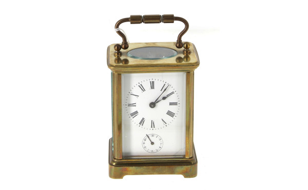 Pendule d'officier en laiton avec sa clé