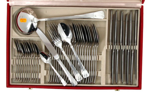 GUY DEGRENNE - Ménagère inox comprenant 
