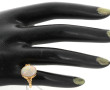 Bague en or jaune 18 carats, poinçon têt