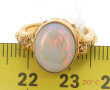 Bague en or jaune 18 carats, poinçon têt
