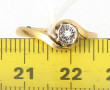 Bague ancienne en or jaune 18 carats et 