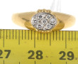 Bague en or jaune 18 carats, poinçon têt
