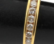 1/2 alliance en or jaune 18 carats, poin