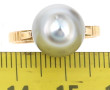 Bague en or jaune 18 cts, poinçon tête d
