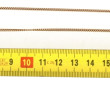 Chaîne en or jaune 18 carats, poinçon tê