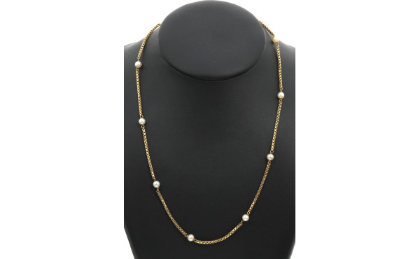 Collier en or jaune 18 carats (750è) agr