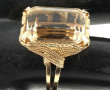 Bague en or jaune poinçon charançon sert