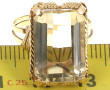 Bague en or jaune poinçon charançon sert