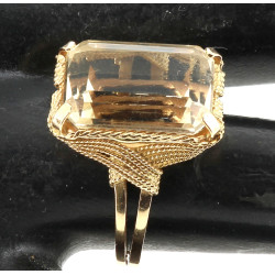 Bague en or jaune poinçon charançon sert