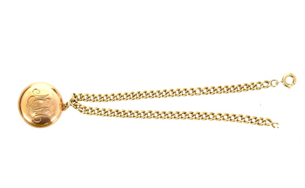Bracelet ancien en or et argent (double 