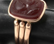 Bague homme en or jaune 9 carats, sertie
