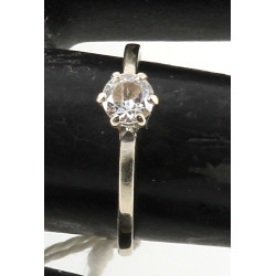 Bague style solitaire en or 18 cts, sert