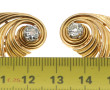 Paire de boucles d'oreilles en or jaune 