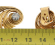 Paire de boucles d'oreilles en or jaune 