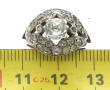 Bague ancienne en argent sertie de stras