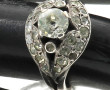 Bague ancienne en argent sertie de stras