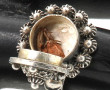 Bague ancienne ouvrante en argent travai