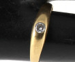 Petite bague en or jaune 18 carats, poin