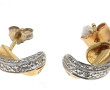 Paire de BO en or 18 carats (750ème) ser
