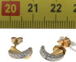 Paire de BO en or 18 carats (750ème) ser