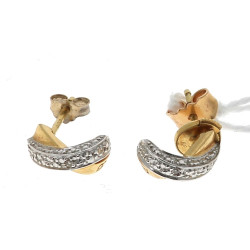 Paire de BO en or 18 carats (750ème) ser