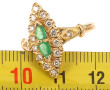 Bague marquise en or jaune 18 carats, po