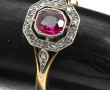 Bague ancienne en or jaune 18 carats, se