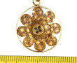Pendentif en or jaune 18 carats forme fl