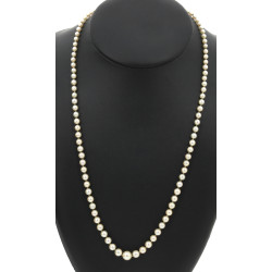 Collier en chute de perles de culture, f