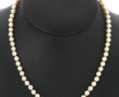 Collier shoker de perles de culture, fer