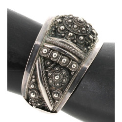 Bracelet jonc ouvert en argent 925ème, t