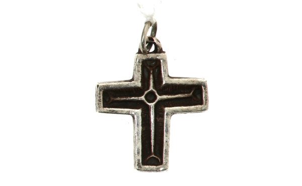 Pierre TOULHOAT - Pendentif croix en arg