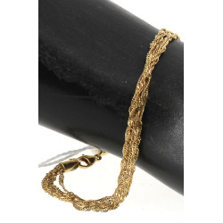 Bracelet à plusieurs rangs en or jaune 1