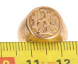 Chevalière en or jaune 18 carats, plus d