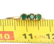 Petite bague en or jaune 18 carats, poin