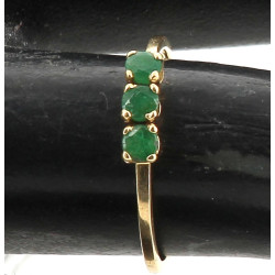 Petite bague en or jaune 18 carats, poin