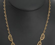 Collier style draperie en or jaune 18 ca