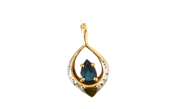 Pendentif en or jaune 18 carats, poinçon