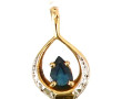 Pendentif en or jaune 18 carats, poinçon