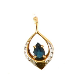 Pendentif en or jaune 18 carats, poinçon