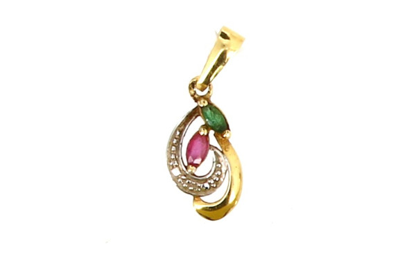 Pendentif en or jaune 18 carats (750ème)
