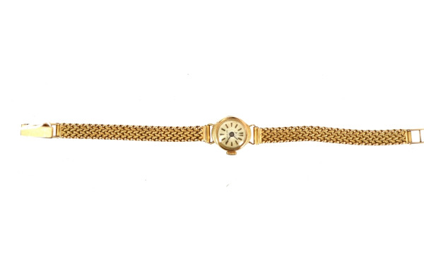 Montre bracelet de dame en or jaune 18 c