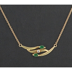 Collier en or jaune 18 carats, poinçon t